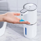 1x Dispenser di sapone automatico 380ml | Fissaggio a parete, ricaricabile, batteria al litio, marca DONASIRA