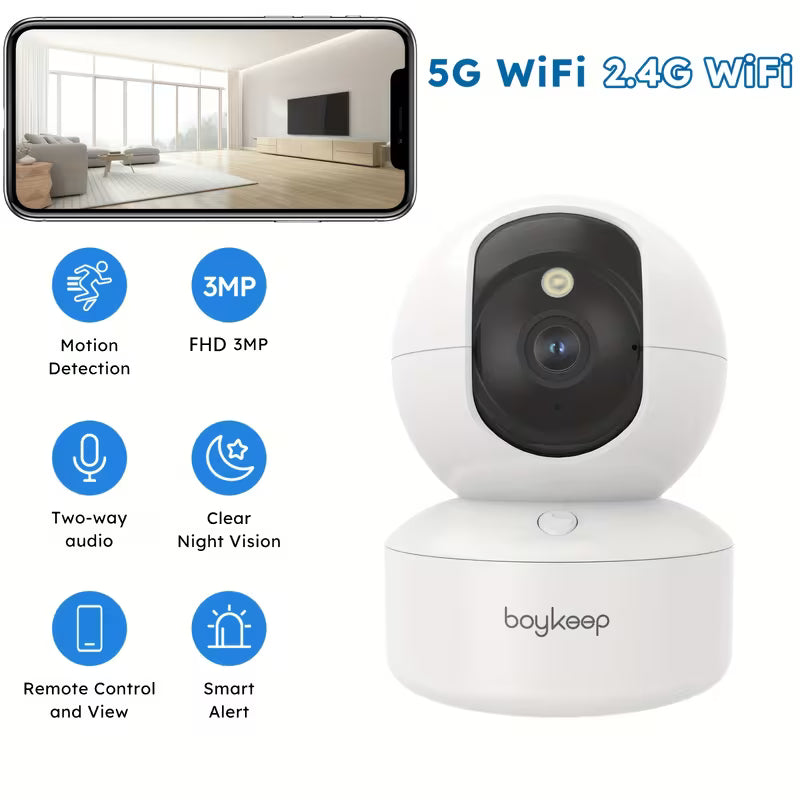 Caméra intelligente WiFi BoyKeep 5g/2.4ghz
