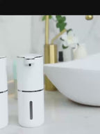 1x Dispenser di sapone automatico 380ml | Fissaggio a parete, ricaricabile, batteria al litio, marca DONASIRA
